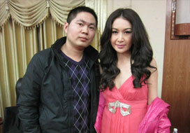 广州长运与明星合影