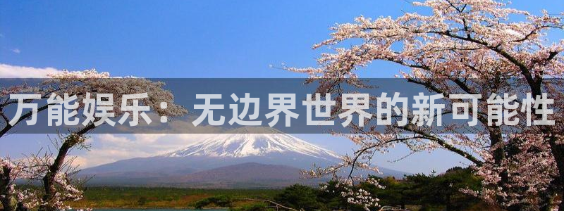 长运娱乐平台测速登录：万能娱乐：无边界世界的新可能性