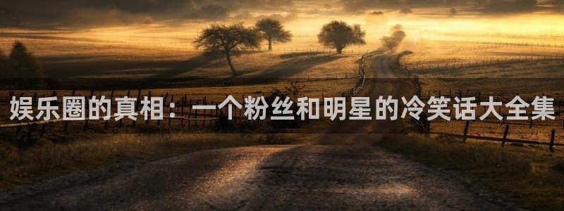 长运娱乐账号登录网站：娱乐圈的真相：一个粉丝和明星的冷笑话大全集