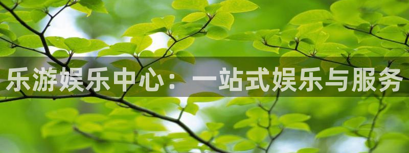 长运娱乐平台测速登录：乐游娱乐中心：一站式娱乐与服务